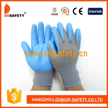 Grey Nylon with Blue Nitrile Glove Dnn817